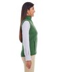 Devon & Jones Ladies' Newbury MlangeFleece Vest FOREST HEATHER ModelSide