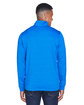Devon & Jones Men's Newbury Mélange Fleece Quarter-Zip FRENCH BLUE HTHR ModelBack