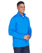 Devon & Jones Men's Newbury Mélange Fleece Quarter-Zip FRENCH BLUE HTHR ModelQrt