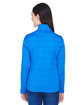 Devon & Jones Ladies' Newbury Mlange Fleece Quarter-Zip FRENCH BLUE HTHR ModelBack