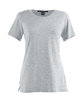 Devon & Jones Ladies' Perfect Fit™ Shell T-Shirt GREY HEATHER OFFront