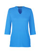Devon & Jones Ladies' Perfect Fit Tailored Open Neckline Top FRENCH BLUE OFFront