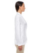 Devon & Jones Ladies' Perfect Fit™ Shawl Collar Cardigan WHITE ModelSide