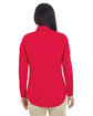 Devon & Jones Ladies' Perfect Fit™ Half-Placket Tunic Top RED ModelBack
