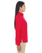 Devon & Jones Ladies' Perfect Fit™ Half-Placket Tunic Top RED ModelSide