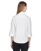 Devon & Jones Ladies' Perfect Fit™ 3/4-Sleeve Stretch Poplin Blouse WHITE ModelBack