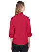 Devon & Jones Ladies' Perfect Fit™ 3/4-Sleeve Stretch Poplin Blouse RED ModelBack