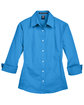 Devon & Jones Ladies' Perfect Fit™ 3/4-Sleeve Stretch Poplin Blouse FRENCH BLUE FlatFront