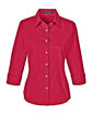 Devon & Jones Ladies' Perfect Fit™ 3/4-Sleeve Stretch Poplin Blouse RED OFFront