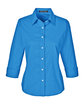 Devon & Jones Ladies' Perfect Fit™ 3/4-Sleeve Stretch Poplin Blouse FRENCH BLUE OFFront