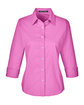 Devon & Jones Ladies' Perfect Fit™ 3/4-Sleeve Stretch Poplin Blouse CHARITY PINK OFFront