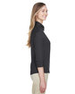 Devon & Jones Ladies' Perfect Fit™ 3/4-Sleeve Stretch Poplin Blouse BLACK ModelSide