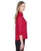 Devon & Jones Ladies' Perfect Fit™ 3/4-Sleeve Stretch Poplin Blouse RED ModelSide
