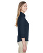 Devon & Jones Ladies' Perfect Fit™ 3/4-Sleeve Stretch Poplin Blouse NAVY ModelSide