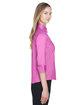 Devon & Jones Ladies' Perfect Fit™ 3/4-Sleeve Stretch Poplin Blouse CHARITY PINK ModelSide