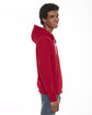 American Apparel Unisex Flex Fleece Zip Hoodie RED ModelSide