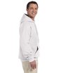 Gildan Adult DryBlend Hooded Sweatshirt WHITE ModelSide