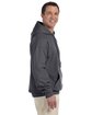Gildan Adult DryBlend Hooded Sweatshirt CHARCOAL ModelSide