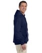 Gildan Adult DryBlend Hooded Sweatshirt NAVY ModelSide
