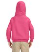 Gildan Youth Heavy Blend™ 50/50 Hooded Sweatshirt SAFETY PINK ModelBack
