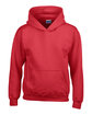 Gildan Youth Heavy Blend™ 50/50 Hooded Sweatshirt RED FlatFront