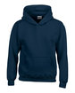 Gildan Youth Heavy Blend™ 50/50 Hooded Sweatshirt NAVY FlatFront