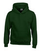Gildan Youth Heavy Blend™ 50/50 Hooded Sweatshirt FOREST GREEN OFFront