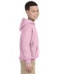 Gildan Youth Heavy Blend™ 50/50 Hooded Sweatshirt LIGHT PINK ModelSide