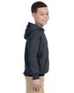 Gildan Youth Heavy Blend™ 50/50 Hooded Sweatshirt CHARCOAL ModelSide