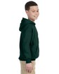 Gildan Youth Heavy Blend™ 50/50 Hooded Sweatshirt FOREST GREEN ModelSide