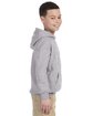 Gildan Youth Heavy Blend™ 8 oz., 50/50 Hooded Sweatshirt SPORT GREY ModelSide