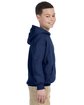 Gildan Youth Heavy Blend™ 50/50 Hooded Sweatshirt NAVY ModelSide