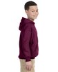 Gildan Youth Heavy Blend™ 50/50 Hooded Sweatshirt MAROON ModelSide
