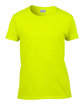 Gildan Ladies' Ultra Cotton® T-Shirt SAFETY GREEN OFFront