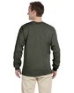 Gildan Adult Ultra Cotton® 6 oz. Long-Sleeve T-Shirt MILITARY GREEN ModelBack