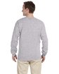 Gildan Adult Ultra Cotton®  Long-Sleeve T-Shirt SPORT GREY ModelBack