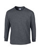 Gildan Adult Ultra Cotton®  Long-Sleeve T-Shirt DARK HEATHER OFFront