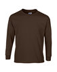 Gildan Adult Ultra Cotton® 6 oz. Long-Sleeve T-Shirt DARK CHOCOLATE OFFront