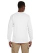 Gildan Adult Ultra Cotton Long-Sleeve Pocket T-Shirt WHITE ModelBack
