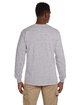 Gildan Adult Ultra Cotton Long-Sleeve Pocket T-Shirt SPORT GREY ModelBack
