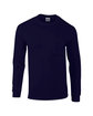Gildan Adult Ultra Cotton Long-Sleeve Pocket T-Shirt NAVY OFFront