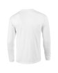 Gildan Adult Ultra Cotton Long-Sleeve Pocket T-Shirt WHITE OFBack