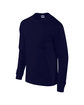 Gildan Adult Ultra Cotton Long-Sleeve Pocket T-Shirt NAVY OFQrt