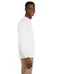 Gildan Adult Ultra Cotton Long-Sleeve Pocket T-Shirt WHITE ModelSide