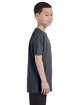 Gildan Youth Heavy Cotton™ T-Shirt DARK HEATHER ModelSide