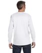 Gildan Adult Heavy Cotton™ Long-Sleeve T-Shirt WHITE ModelBack