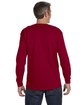 Gildan Adult Heavy Cotton™ Long-Sleeve T-Shirt CARDINAL RED ModelBack
