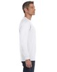 Gildan Adult Heavy Cotton™ Long-Sleeve T-Shirt WHITE ModelSide