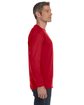Gildan Adult Heavy Cotton™ Long-Sleeve T-Shirt RED ModelSide
