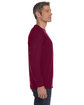 Gildan Adult Heavy Cotton™ Long-Sleeve T-Shirt MAROON ModelSide